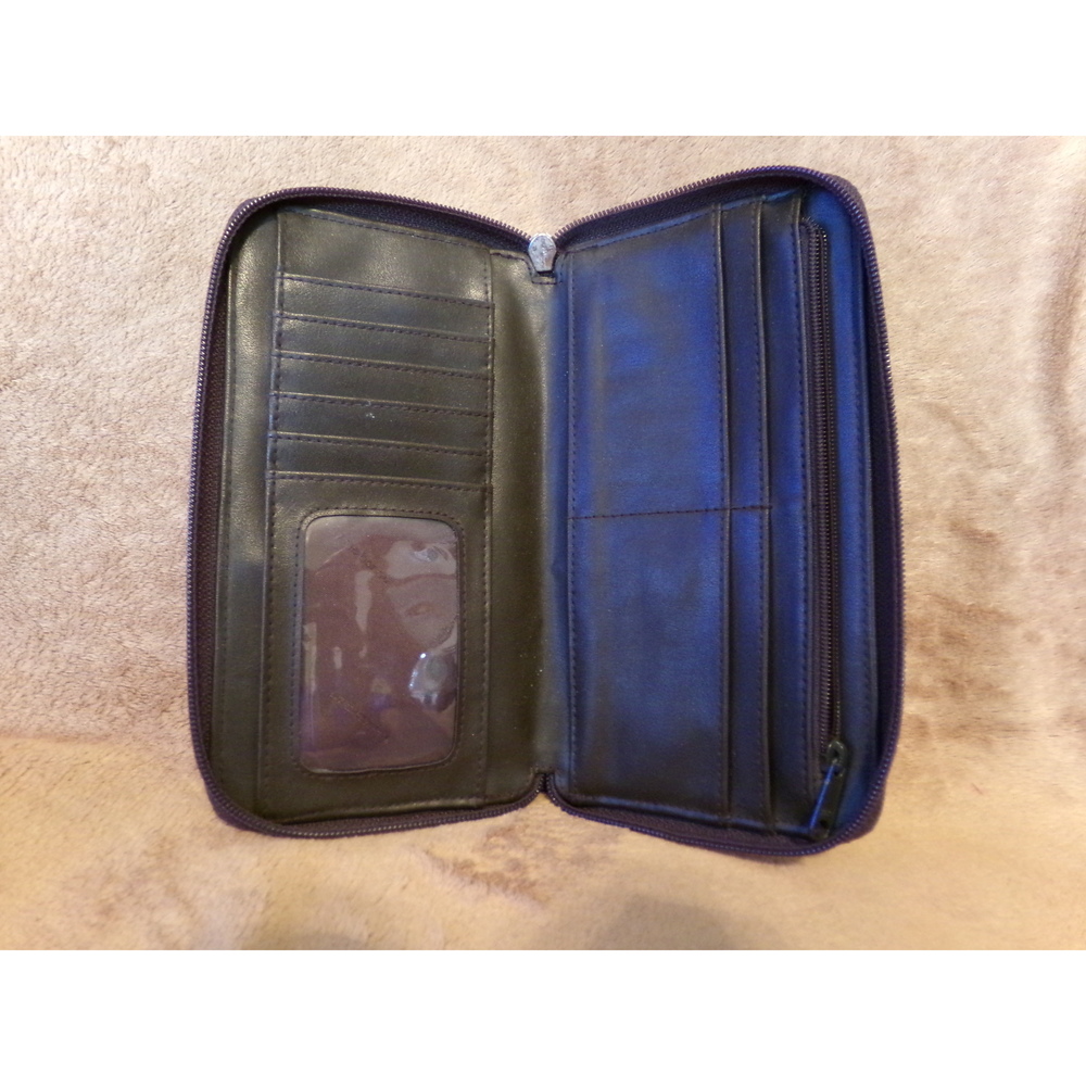 Liz Claiborne Dark Brown Leather Wallet